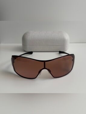 VIntage Oakley Dart Women's Shield Sunglasses in Berry 05-662 with Case